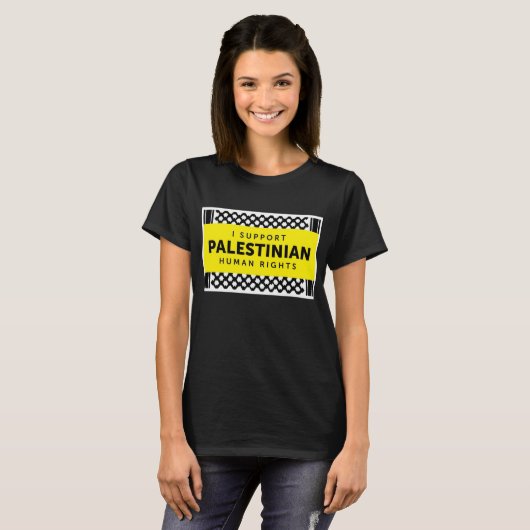 Ik steun het Palestijnse rechtenshirt - vrouwenbes T-shirt (Voorkant volledig)