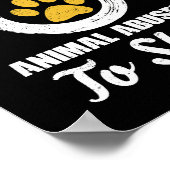 Ik steun het stoppen van dierenmishandeling in de  poster (Hoek)