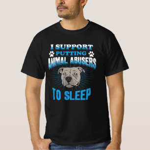 Ik steun het stopzetten van dierenmisbruikers om t t-shirt
