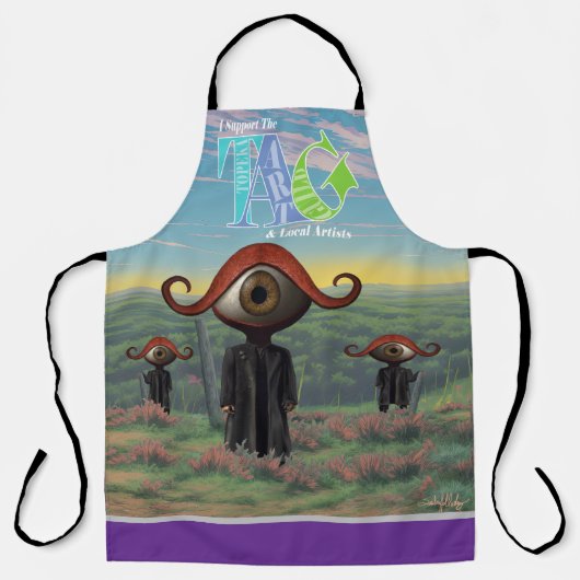 Ik steun het Topeka Art Guild Design Apron Schort (Voorkant)