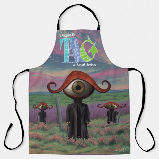 Ik steun het Topeka Art Guild Design Apron Schort (Voorkant)