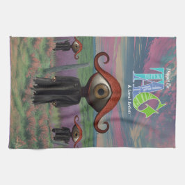 Ik steun het Topeka Art Guild Design Apron Theedoek