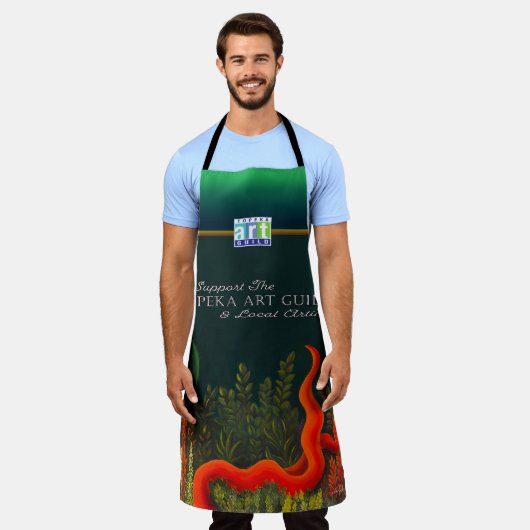 Ik steun het Topeka Art Guild Design Schort (Gedragen)