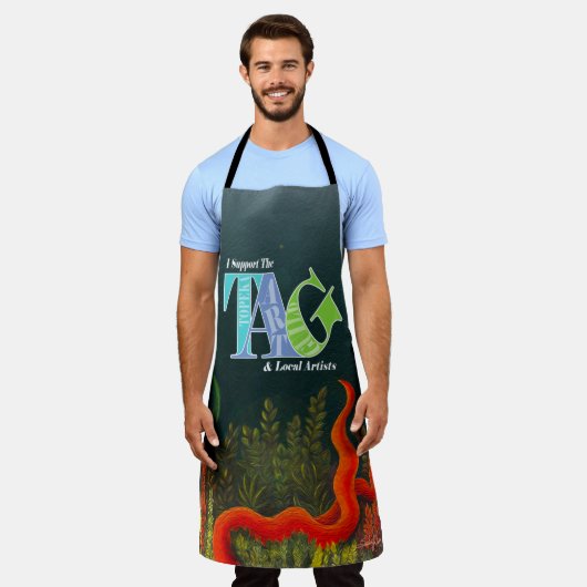 Ik steun het Topeka Art Guild Design Schort (Gedragen)