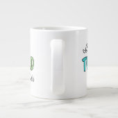 Ik steun het Topeka Art Guild Grote Koffiekop (Achterkant)