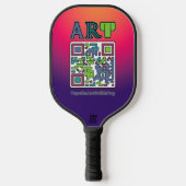 Ik steun het Topeka Art Guild Pickleball Paddle (Voorkant)