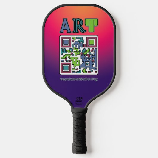 Ik steun het Topeka Art Guild Pickleball Paddle (Voorkant)