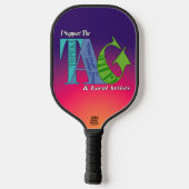 Ik steun het Topeka Art Guild Pickleball Paddle (Achterkant)