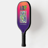 Ik steun het Topeka Art Guild Pickleball Paddle (Links)