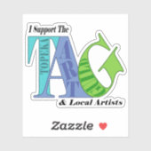 Ik steun het Topeka Art Guild Sticker (Vel)