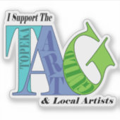Ik steun het Topeka Art Guild Sticker (Voorkant)