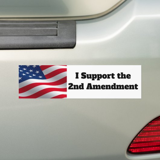 Ik steun het tweede amendement bumpersticker (Op auto)