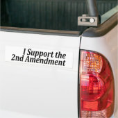 Ik steun het tweede amendement bumpersticker (Op Truck)