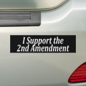 Ik steun het tweede amendement bumpersticker (Op auto)
