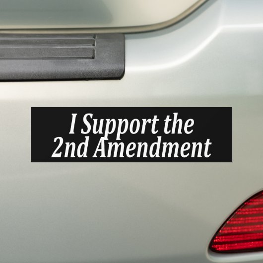 Ik steun het tweede amendement bumpersticker (Op auto)
