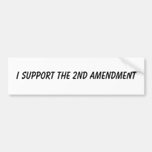 Ik steun het tweede amendement bumpersticker