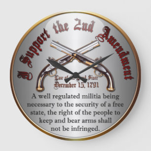 Ik steun het tweede amendement grote klok
