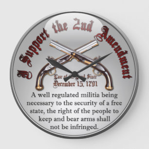 Ik steun het tweede amendement grote klok