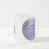 Ik steun het tweede amendement matglas koffiemok (Voorkant rechts)