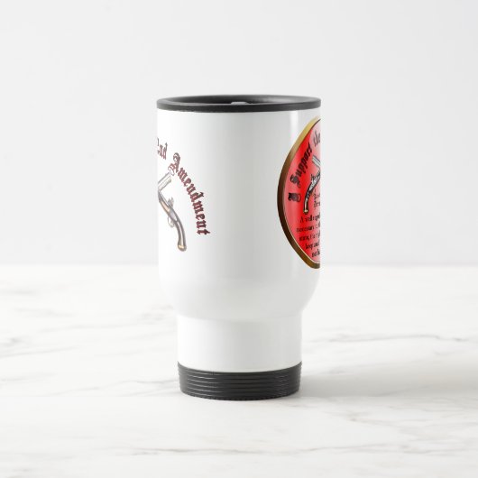 Ik steun het tweede amendement reisbeker (Center)