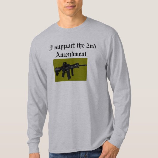 Ik steun het tweede amendement t-shirt (Voorkant)