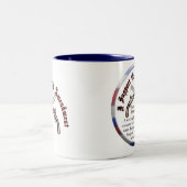 Ik steun het tweede amendement tweekleurige koffiemok (Center)