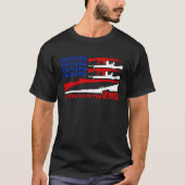 Ik steun het tweede amendement van het Amerikaanse T-shirt (Voorkant)
