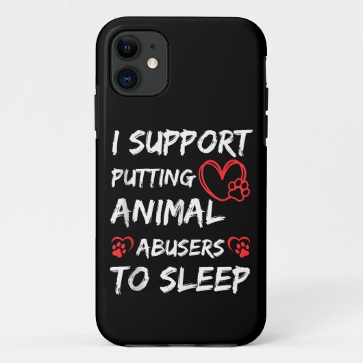 Ik steun het voorstel om dierenmishandelaars ter d Case-Mate iPhone case (Achterkant)