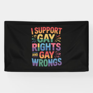 Ik Steun Homorechten En Homofouten LGBTQ Ally Spandoek