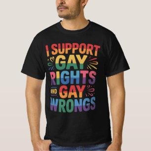 Ik Steun Homorechten En Homofouten LGBTQ Ally T-shirt