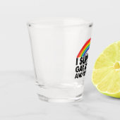 Ik steun homorechten en homoseksuelen shot glas (Links)