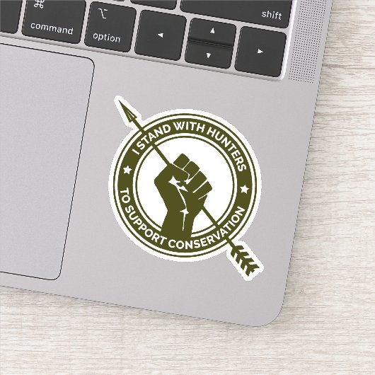 Ik steun Hunters en Hunting Sticker (Detail)
