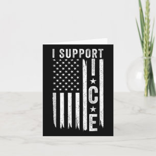 Ik steun ICE, immigratie officieren Amerikaanse vl Kaart