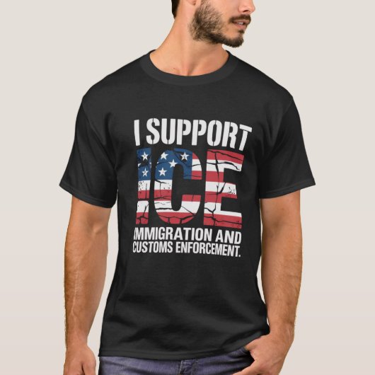 Ik Steun ICES T-shirt (Voorkant)
