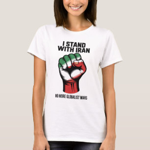 Ik Steun Iran Anti Oorlog T-shirt