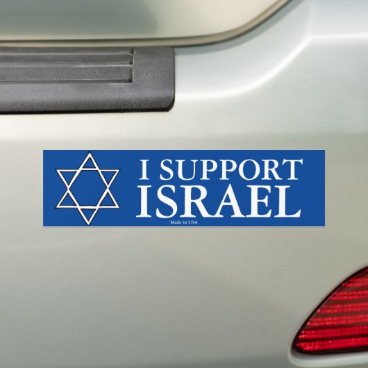 Ik steun Israel Bumper Stiker Bumpersticker (Op auto)