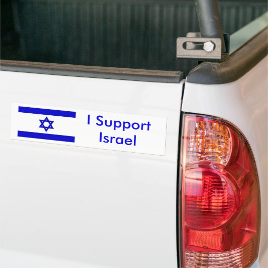 Ik steun Israël Bumpersticker (Op Truck)