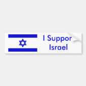Ik steun Israël Bumpersticker (Voorkant)