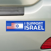 Ik steun Israël Bumpersticker (Op auto)