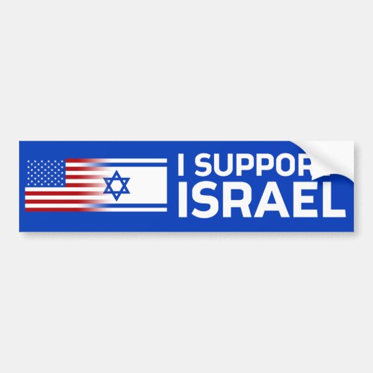 Ik steun Israël Bumpersticker (Voorkant)