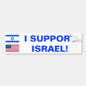 Ik steun Israël! Bumpersticker (Voorkant)