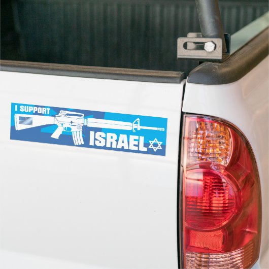 Ik steun Israël Bumpersticker (Op Truck)