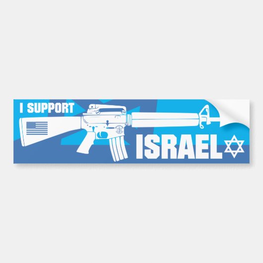 Ik steun Israël Bumpersticker (Voorkant)