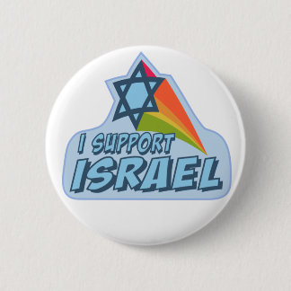 Ik steun Israël - Israëlische joodse trots Ronde Button 5,7 Cm
