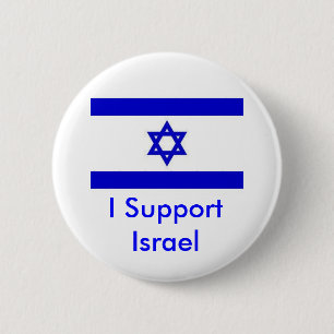 Ik steun Israël Ronde Button 5,7 Cm