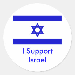 Ik steun Israël Ronde Sticker