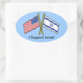 Ik steun Israël Stickers (Tas)