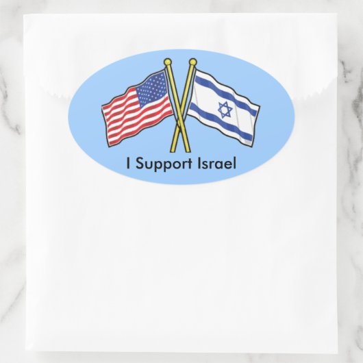 Ik steun Israël Stickers (Tas)