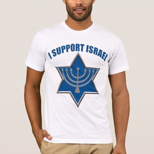 Ik steun Israël T-shirt (Voorkant)