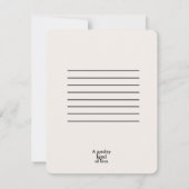 Ik steun je zwarte Flat Card (Achterkant)